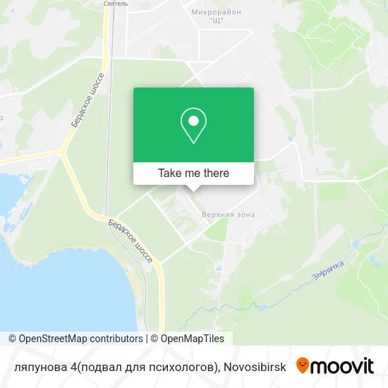 ляпунова 4(подвал для психологов) map