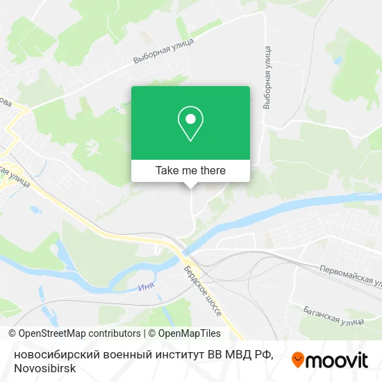 новосибирский военный институт ВВ МВД РФ map