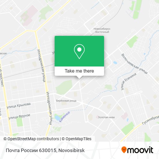 Почта России 630015 map