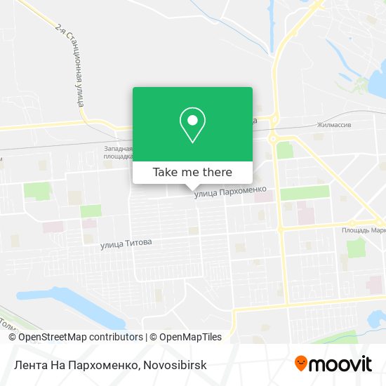 Лента На Пархоменко map