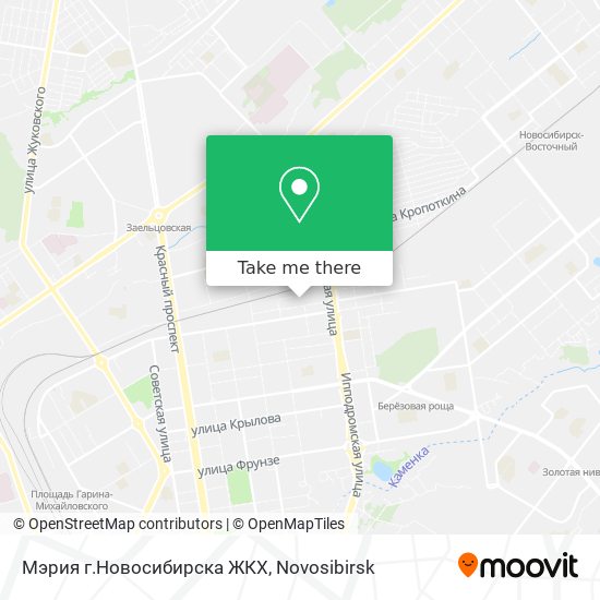 Мэрия г.Новосибирска ЖКХ map