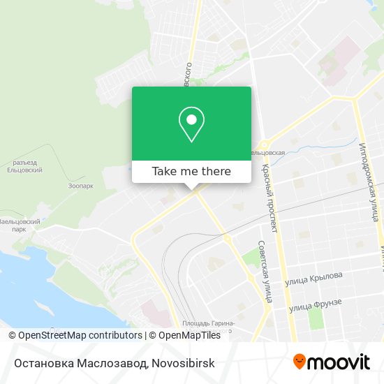 Остановка Маслозавод map