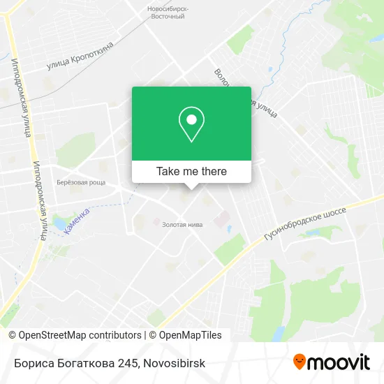 Бориса Богаткова 245 map