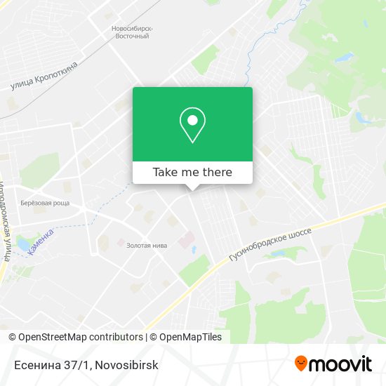 Есенина 37/1 map