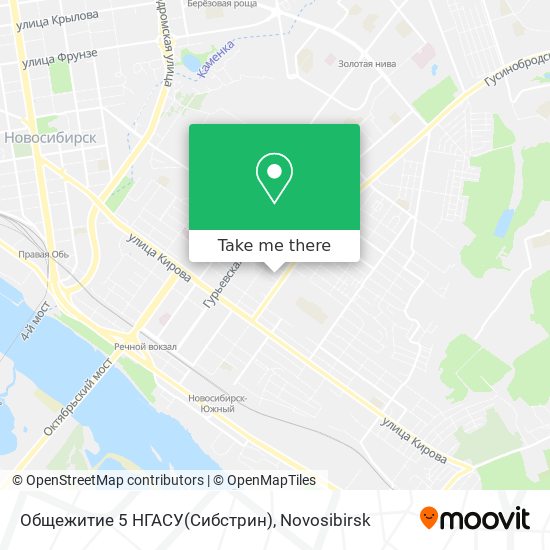Общежитие 5 НГАСУ(Сибстрин) map
