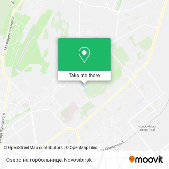 Озеро на горбольнице map