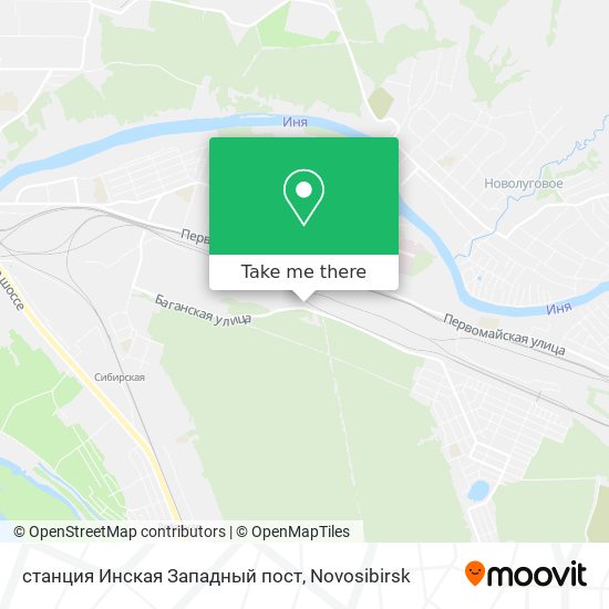 станция Инская Западный пост map