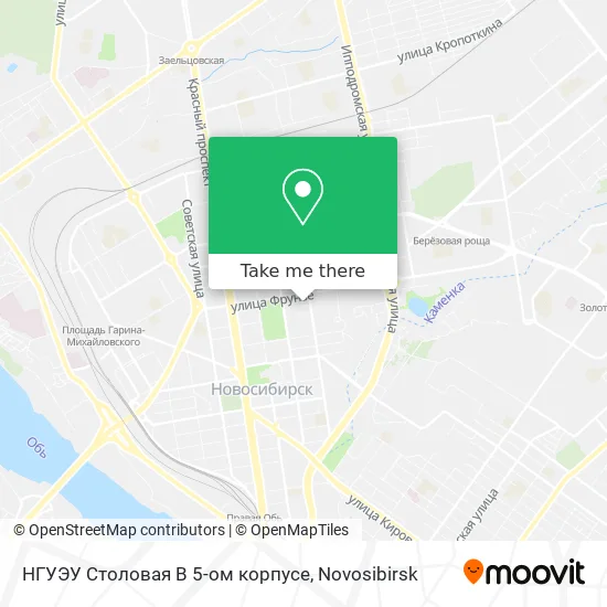 НГУЭУ Столовая В 5-ом корпусе map