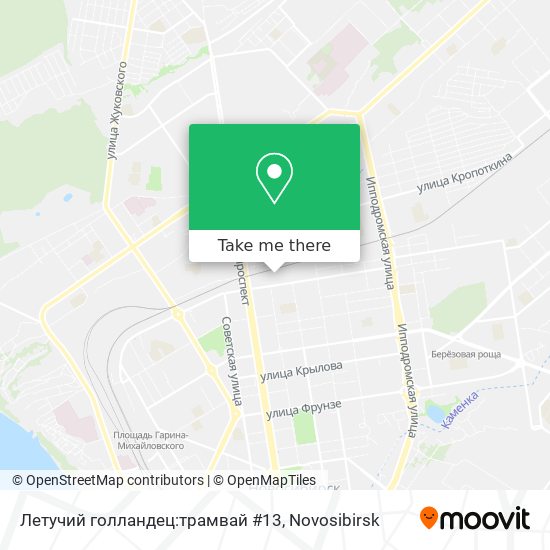 Летучий голландец:трамвай #13 map