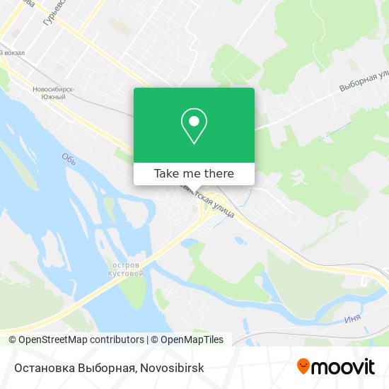 Остановка Выборная map