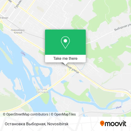 Остановка Выборная map