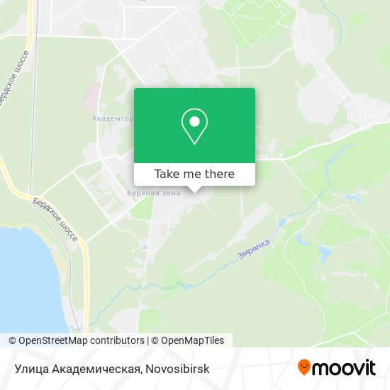 Улица Академическая map