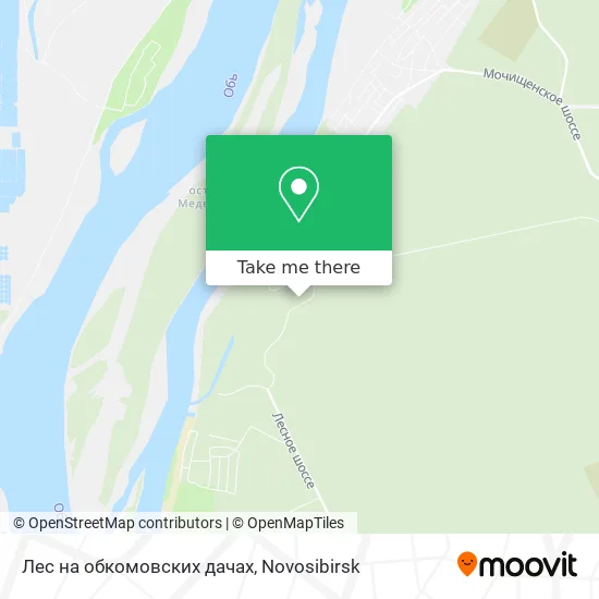 Лес на обкомовских дачах map