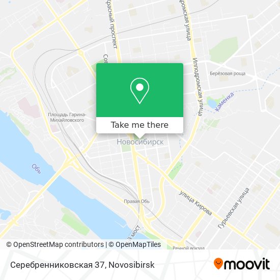 Серебренниковская 37 map