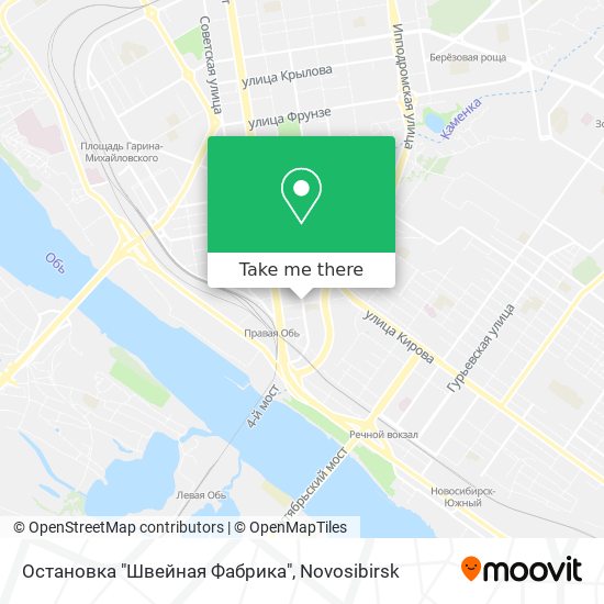 Остановка "Швейная Фабрика" map