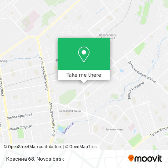 Красина 68 map