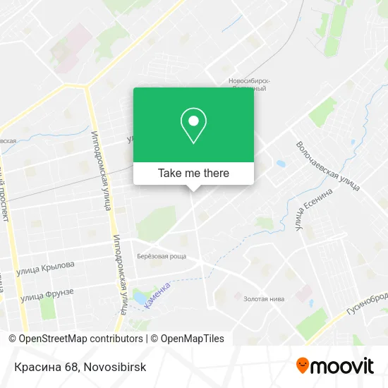 Красина 68 map