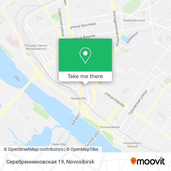 Серебренниковская 19 map