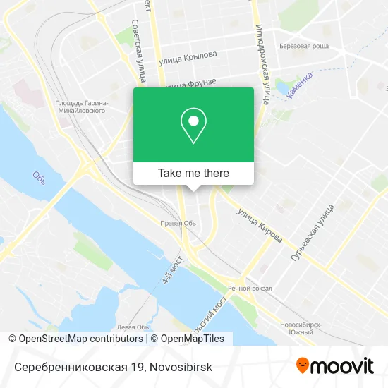 Серебренниковская 19 map