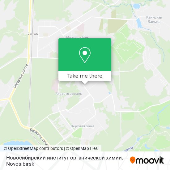 Новосибирский институт органической химии map