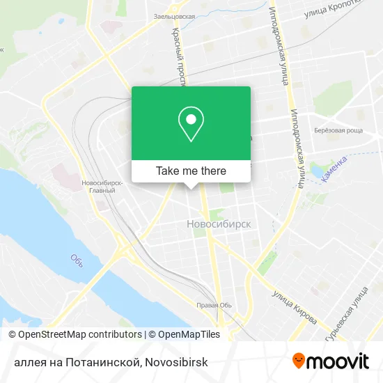 аллея на Потанинской map