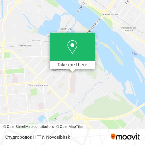 Студгородок НГТУ map