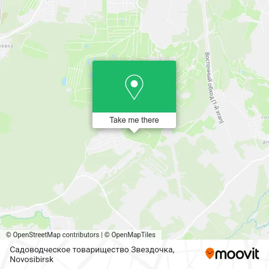 Садоводческое товарищество Звездочка map