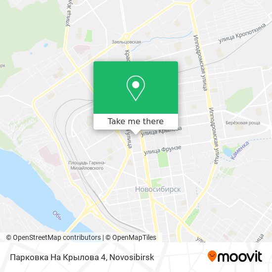 Парковка На Крылова 4 map