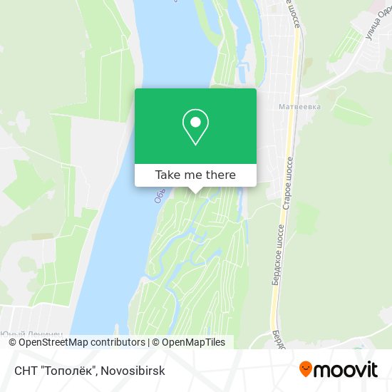 СНТ "Тополёк" map