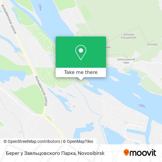Берег у Заельцовского Парка map