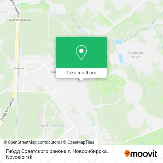 Гибдд Советского района г. Новосибирска map