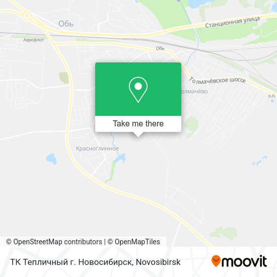 ТК Тепличный г. Новосибирск map