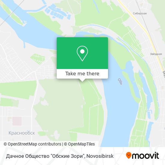 Дачное Общество "Обские Зори" map