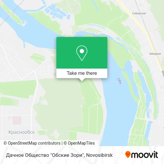 Дачное Общество "Обские Зори" map