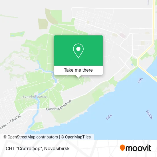 СНТ "Светофор" map