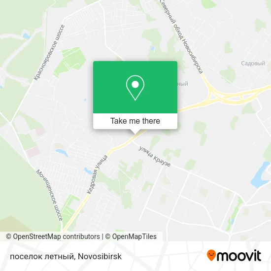 поселок летный map