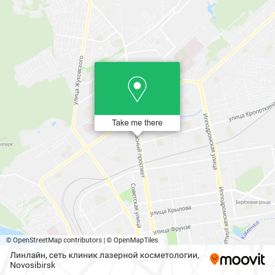 Линлайн, сеть клиник лазерной  косметологии map