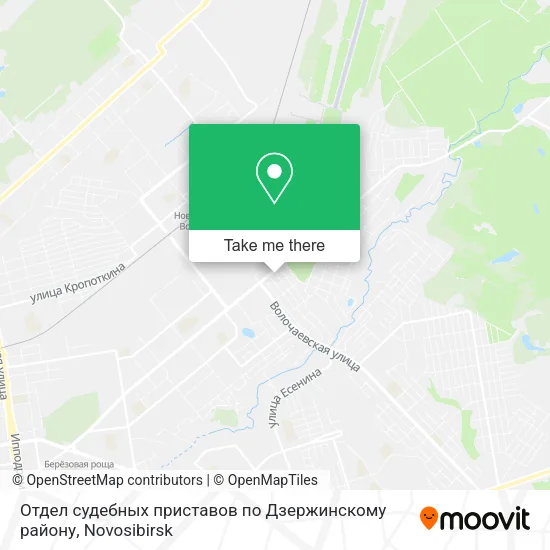 Отдел судебных приставов по Дзержинскому району map