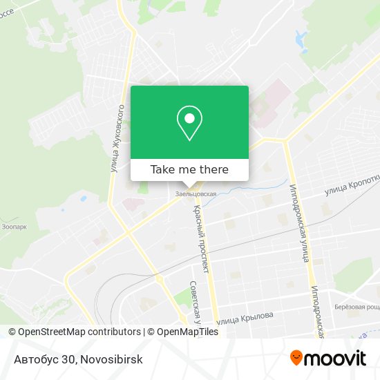 Автобус 30 map