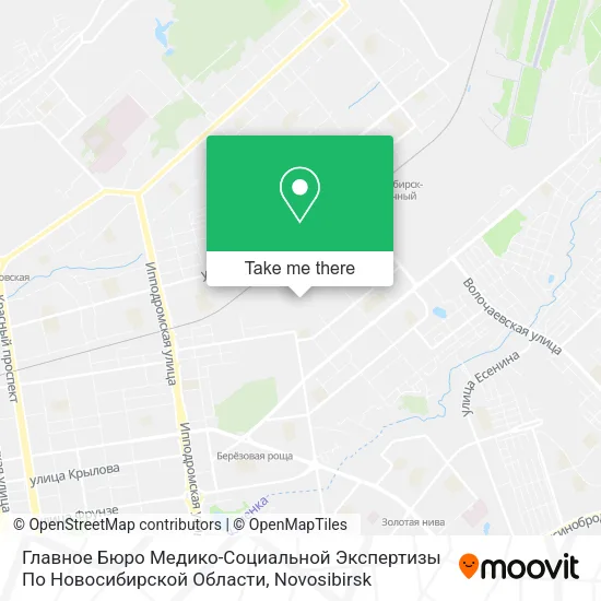 Главное Бюро Медико-Социальной Экспертизы По Новосибирской Области map