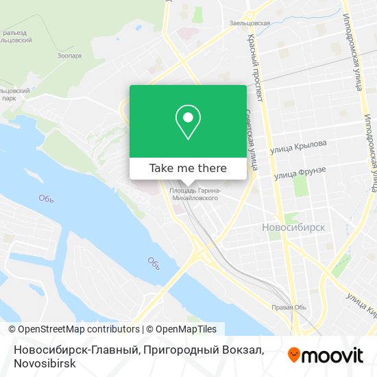 Новосибирск-Главный, Пригородный Вокзал map