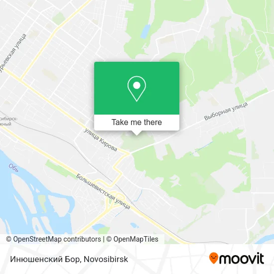 Инюшенский Бор map