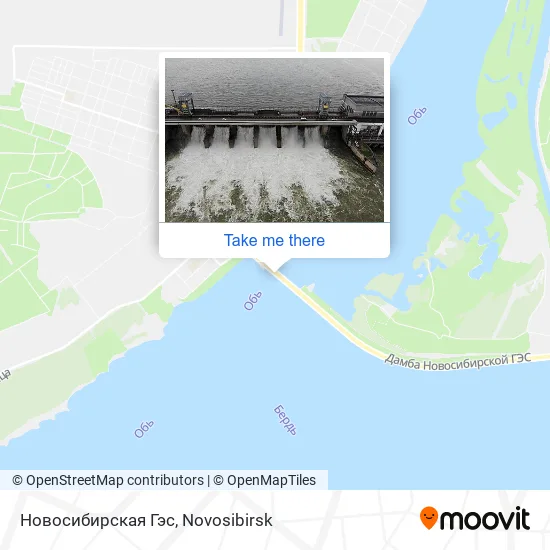Новосибирская Гэс map
