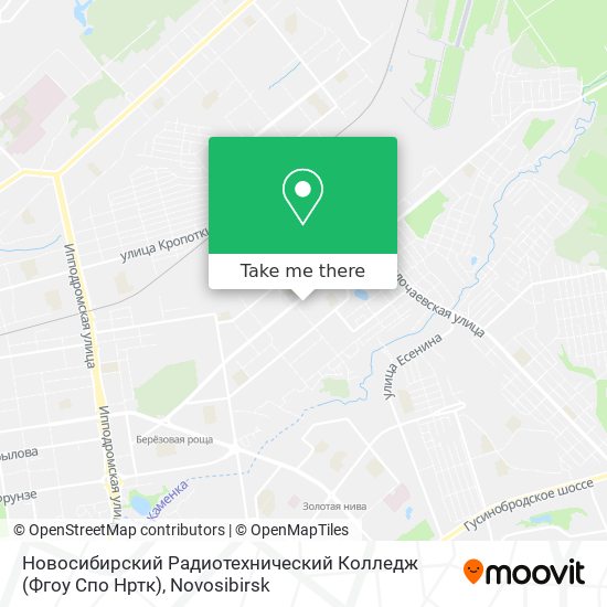 Новосибирский Радиотехнический Колледж (Фгоу Спо Нртк) map