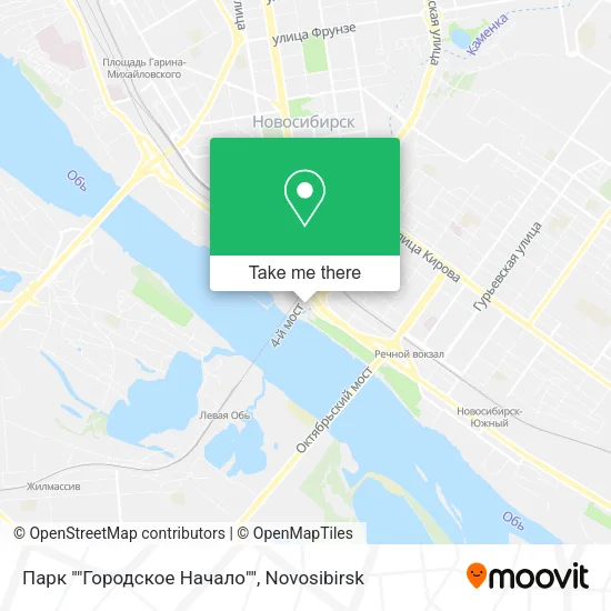 Парк ""Городское Начало"" map