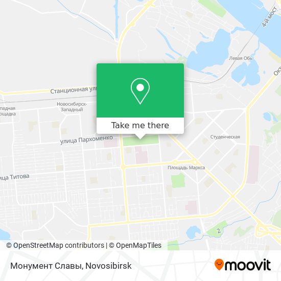 Монумент Славы map