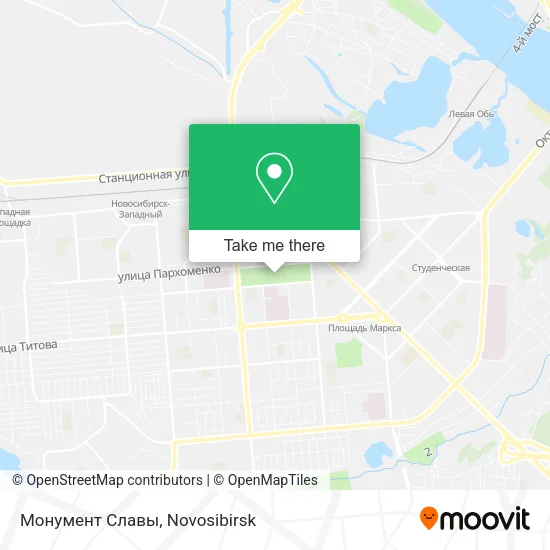 Монумент Славы map
