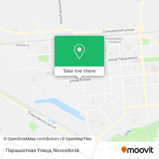 Парашютная Улица map