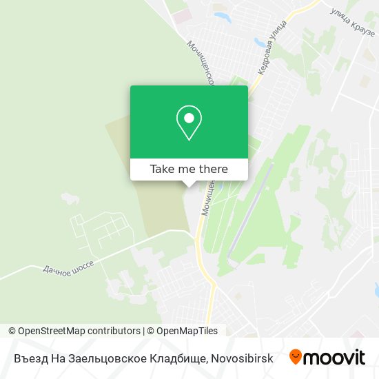 Въезд На Заельцовское Кладбище map