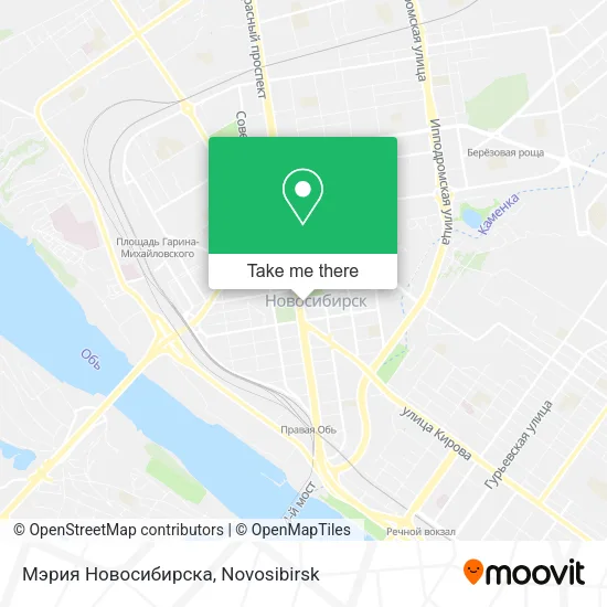 Мэрия Новосибирска map